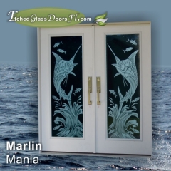 Marlin Mania glass front doors