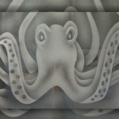 etched octopus