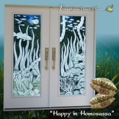 Underwater scene with anchor fish and coral