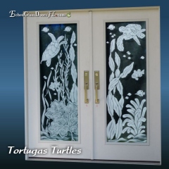 Tortougas-Turtles-on-double-entry-doors