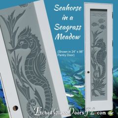 Seahorse-in-Seagrass-Meadow-Enamelled-Glass-Pantry-Door