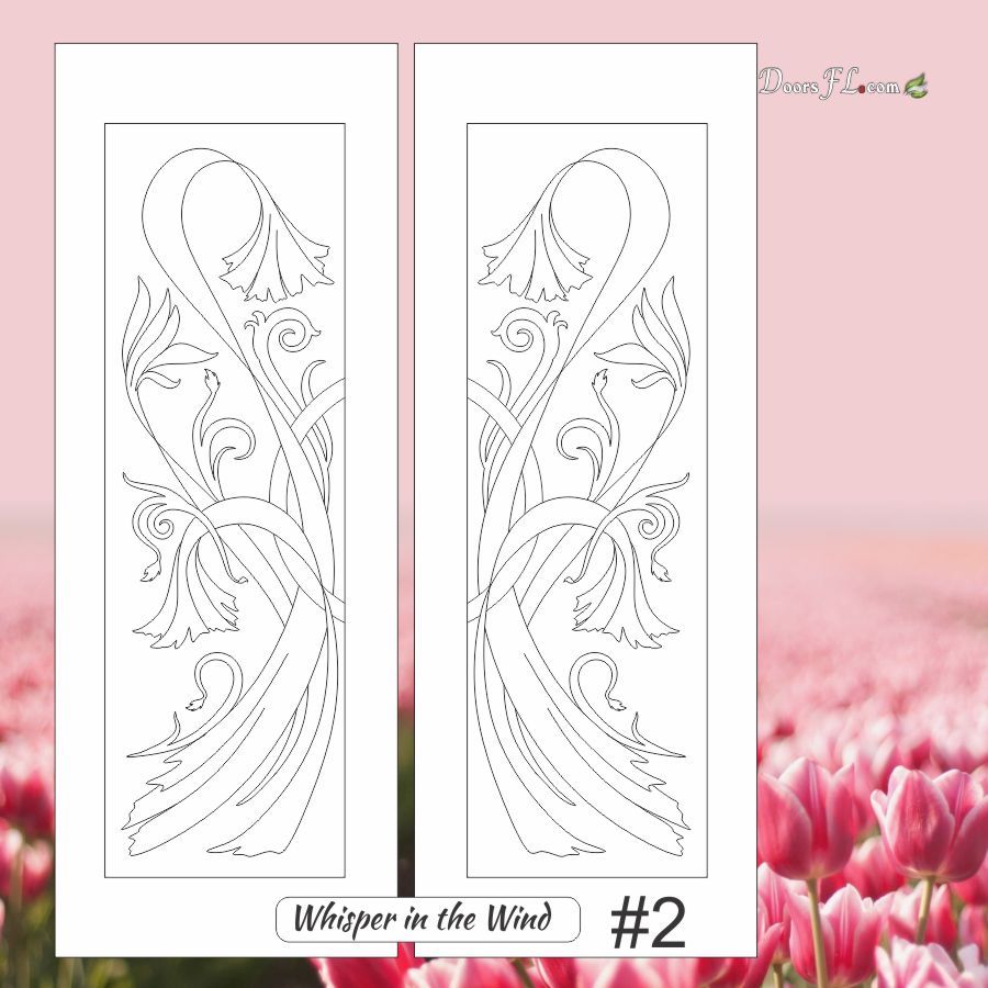 Floral Etched Glass - Etched Glass Doors Florida