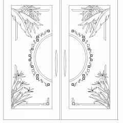 Geometric and palm tropical design