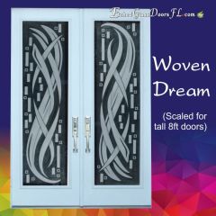 Woven-Dream-modern-design-on-double-doors