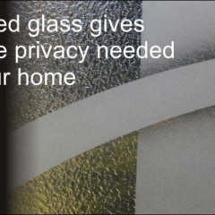 textured glass gives privacy