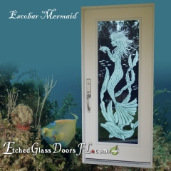 Escobar-mermaid-on-hurricane-impact-glass-door