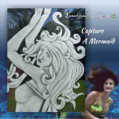 Mermaid-with-curly-hair-on-glass-door-insert
