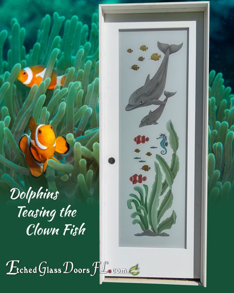 Pantry-interior-door-with-dolphins-and-Clown-Fish