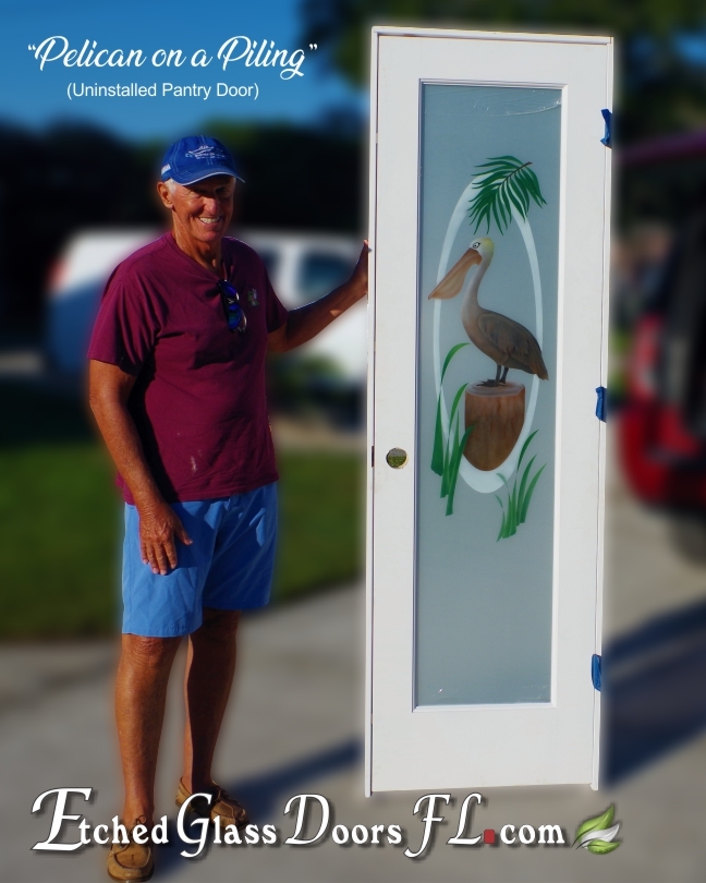 Pelican-on-frosted-pantry-door-with-color