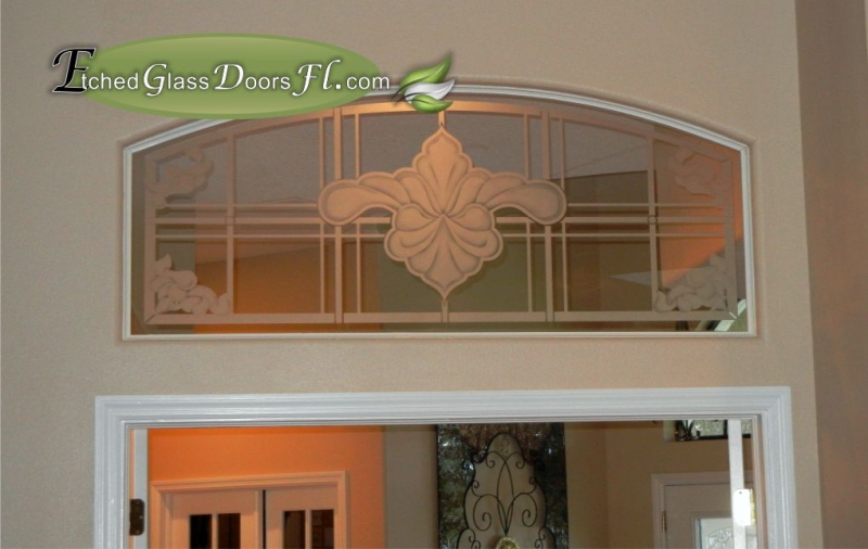 Traditional Etched Glass Etched Glass Doors Florida