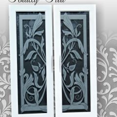 Traditional-design-on-clear-pantry-doors-Totally-Tirri