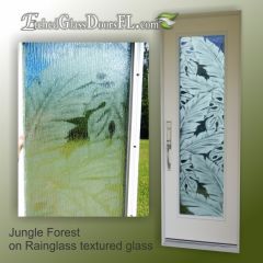 Jungle-Forest-leafs-on-front-entry-door