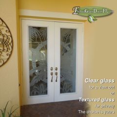 frosted-palm-leafs-on-double-front-doors