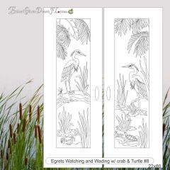 Egrets-Watching-and-Wading-w-crab-and-turtle-8