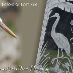 Heron-design-on-glass-door-with-palm-tree