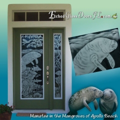 Manatee-and-Mangroves-of-Apollo-Beach-with-closeup-etched-manatee-image
