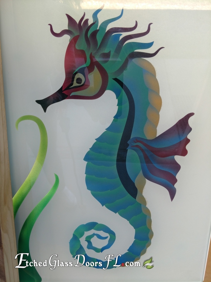 Seahorse with color