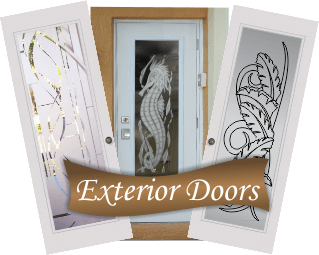 exterior etched glass fiberglass doors