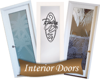 Home Glass Doors For Exterior Or Interior Etched Glass