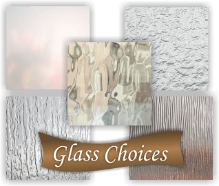 glass texture choices for interior and exterior etched glass doors