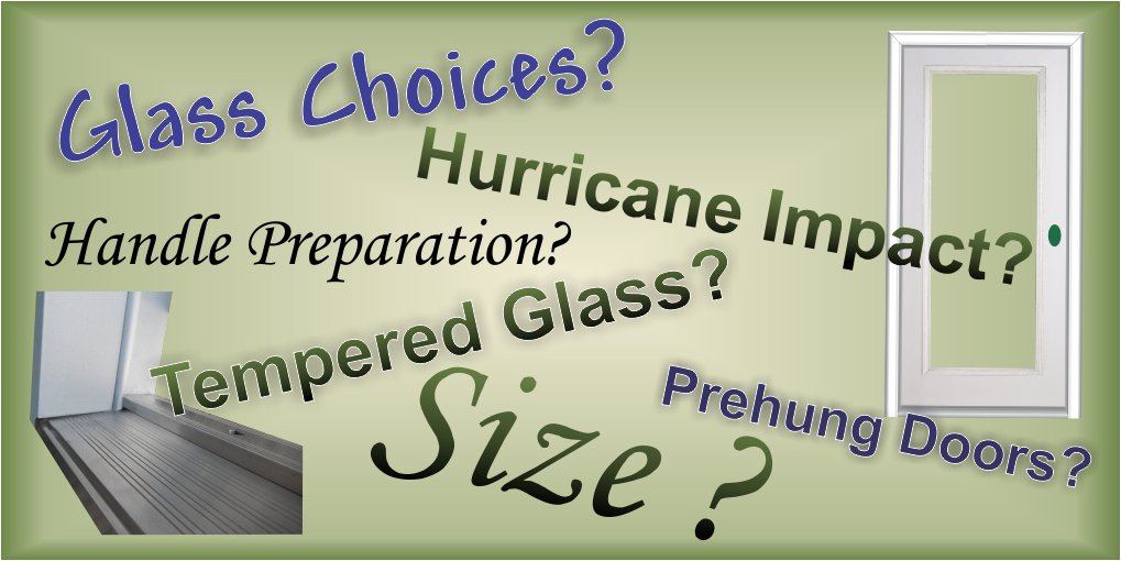 Ordering questions for prehung doors