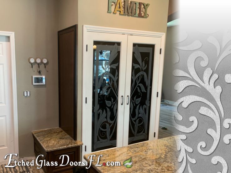 interior pantry door with traditional theme